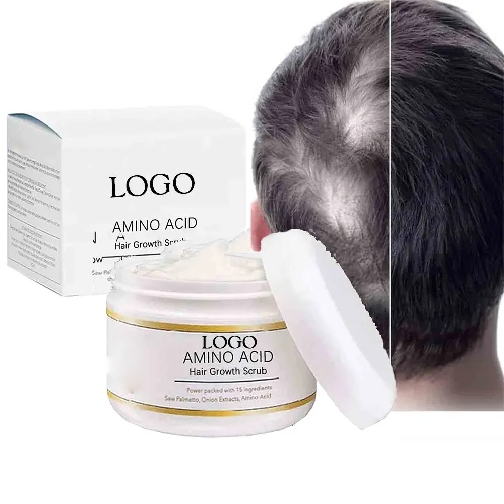 OEMココナッツオイルシーソルト成長したヘアスクラブトリートメント髪の成長のための太い髪のアミノ酸スカルプスクラブ