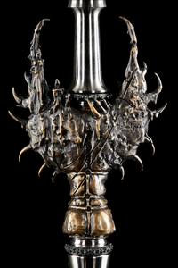 Cachimba de Lujo con Diseño de Ángel en Bronce, Base de Cristal de Acero Inoxidable AISI 304, Caja de Madera, Estilo Ruso Premium, OEM - Product Image 5