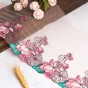 LS751 Áo Ngực Màu Hồng 22Cm Đồ Lót Ren Thêu Hoa Sen Phụ Kiện Trang Trí Quần Áo Búp Bê Rèm Trang Trí Tự Làm - Product Image 3