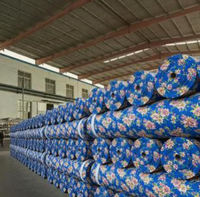 Fournisseur de tissus chinois, prix bas, tissu pour literie, tissu 100% polyester, 70 GSM, 260 CM, drap de lit imprimé en dispersion pour la décoration intérieure