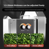 Multifunctionele elektrische groentesnijder: snijdt sperziebonen, Chinese bieslook en chilipepers in segmenten; snijdt groene uien.