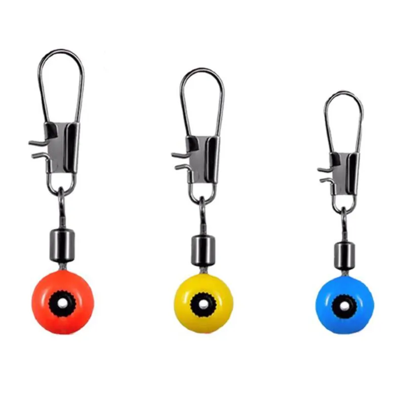 Float Rolling Swivel Supplies Tackle Tool Fishing Line To Hook Swivels Shank Clip Connector Fishing Accessories