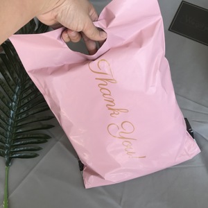 100pcs MOQ <b>Orange</b> Poly Mailers Eco-friendly Shipping Envelopes Self Adhesive Strong Handle Mailing Bags With Logo Custom - Product Image 3