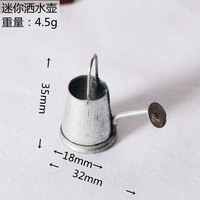 Modèle miniature de cour extérieure pour maison de poupée, micro-décoration vieillie, mini seau et arrosoir en plastique BJ pour loisirs créatifs