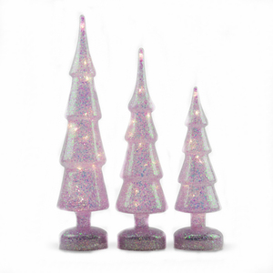 Personalizzabile <span class=keywords><strong>piccolo</strong></span> led illuminato in vetro soffiato a mano di natale <span class=keywords><strong>albero</strong></span> di natale - Product Image 1