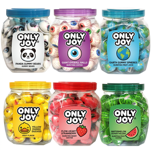 Candy Supplier Customizes and Wholesales Its Own Brand of Sweet and <strong>Sour</strong> Earth Planet <strong>Eyeball</strong> Bursting Filled <strong>Gummy</strong> Candies - Product Image 2