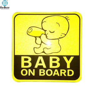 Adesivi Vinaly personalizzati di alta qualità per bambini a bordo In nero con 25 anni di esperienza e certificazione ISO - Product Image 5