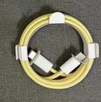 Kabel Data pengisian daya Super cepat, kabel Data nilon Tipe C ke Tipe C, warna nilon 60W untuk ponsel