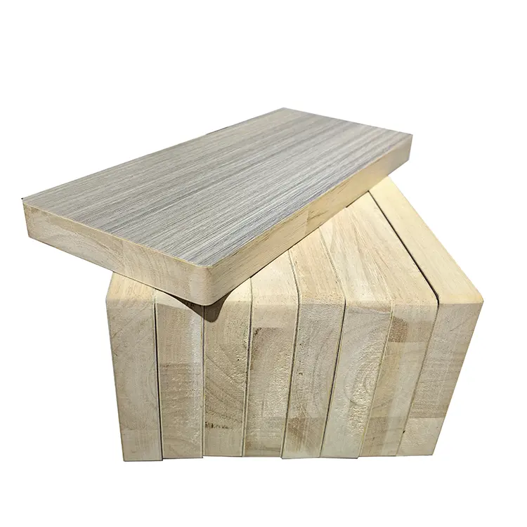 Modern 18mm Finger Joint Wood Furniture Block Board Oak Poplar Birch Laminated Sheet for Living Room Custom Model Timber