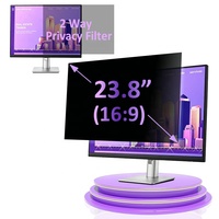 Filtre de confidentialité 2 voies 23,8 pouces 16:9 pour moniteur de bureau, anti-rayures, anti-reflets, anti-lumière bleue, protection d'écran anti-espionnage