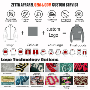 Hauts de sport pour femmes avec logo personnalisé, en coton respirant, coupe ample, à fermeture éclair, à capuche courte, manches longues, style streetwear décontracté - Product Image 5