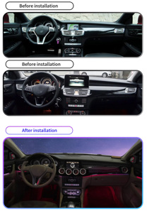 Systèmes d'éclairage automobile SJC RHD pour les modèles <span class=keywords><strong>Mercedes</strong></span>-Benz CLS W218 2012-2017: évents à LED intérieurs et kit d'éclairage d'ambiance de porte - Product Image 2