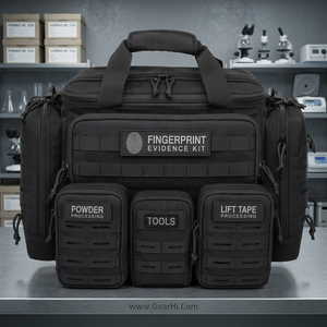 Kit de terrain pour empreintes digitales et traces latentes, en Nylon Cordura 1000D, avec bande de levage de poudre CSI et pack de traitement pour la scène de crime - Product Image 3