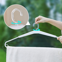GREENSIDE Séchoir à linge pliable moderne en plastique, durable, pour couvertures, vêtements, housses de couette, salon, maison, armoire