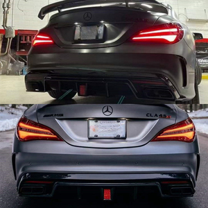 Para <span class=keywords><strong>mercedes</strong></span>-<span class=keywords><strong>benz</strong></span> <span class=keywords><strong>CLA</strong></span>-Class W117 PK estilo difusor trasero de fibra de carbono 2013-2020 - Product Image 3