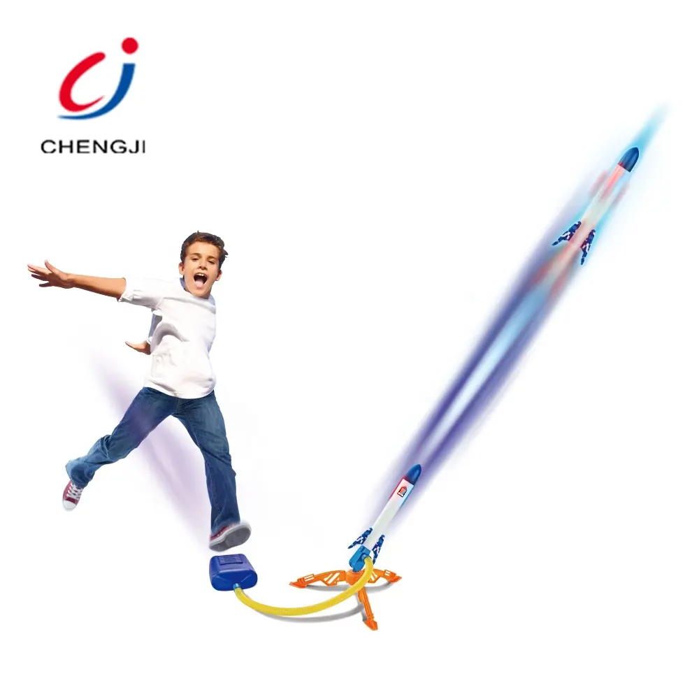 Produk Olahraga Luar Ruangan Anak-anak Mainan Permainan Menembak, Peluncur Roket Stomp Elektrik Lucu Pabrik untuk Anak-anak
