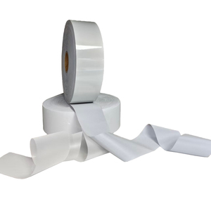 Tùy chỉnh khả năng hiển thị cao bạc màu Xám đôi bên đàn hồi căng khâu trên <span class=keywords><strong>Retro</strong></span> phản chiếu băng vải cho quần áo - Product Image 1