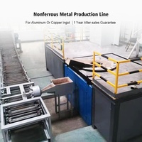 Four industriel de fabrication de lingots d'aluminium, convoyeur, machine de moulage automatique, ligne de production