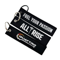 Porte-clés personnalisé brodé sur mesure avec logo brodé, porte-clés tissé personnalisé