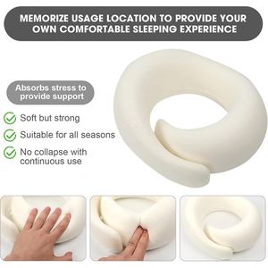 Xdh333 Inflatable Easy Storage Memory Foam Outdoor <b>Neck</b> <b>Pillow</b> for Airplane Travel - Product Image 3