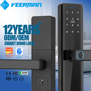 Wifi từ xa App conteol an ninh Keyless nhập mật khẩu kỹ thuật số sinh trắc học vân tay ttlock tuya điện tử thông minh khóa cửa - Product Image 1