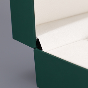 Moda Design personalizzato Golden timbrato Logo verde materiale di carta riciclata fodera in pelle scatole di plastica <span class=keywords><strong>orologio</strong></span> con schede di garanzia - Product Image 5