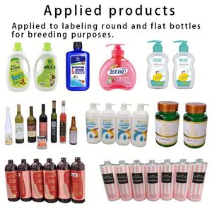 Etichettatrice Universale Dedicata per Bottiglie Piatte e Rotonde, Macchina Etichettatrice per Bottiglie di Shampoo, Balsamo e Bagnoschiuma - Product Image 3