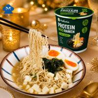 Nouilles séchées végétaliennes saveur miso, riches en protéines (22g), à base de plantes, faibles en gras et en glucides, non frites, riches en fibres, adaptées aux végétariens