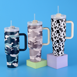 Odm OEM nước thermoses gobelet một paille isotherme cấp thực phẩm 40oz kim loại Smoothie ly với nắp và rơm - Product Image 4