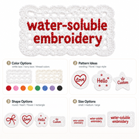 Patchs brodés hydrosolubles personnalisés : Solution complète OEM/ODM pour motifs en dentelle sur mesure pour accessoires vestimentaires (vente en gros)