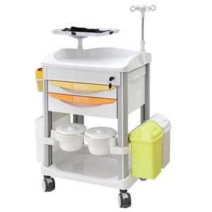 Carrito Médico Móvil de Lujo Hochey, <span class=keywords><strong>con</strong></span> <span class=keywords><strong>Ruedas</strong></span> y Cajones, Fabricado en Plástico ABS para Hospitales - Product Image 1