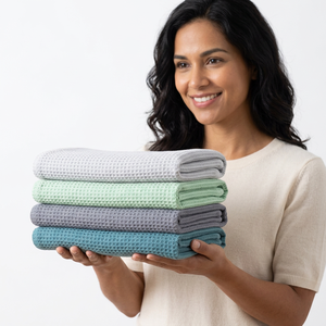 Ensemble de torchons de cuisine en coton personnalisés en gros du fabricant, chiffons à vaisselle en coton, torchons durables pour la cuisine, fournisseur OEM - Product Image 1