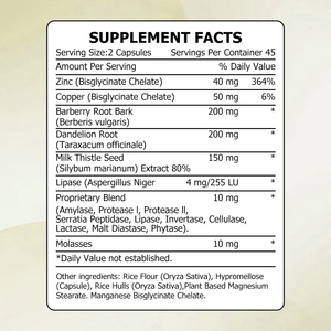 Best Selling Liver Detox Capsules with Proprietary <b>Blend</b> Detoxify and Cleanse the Body Boost Enzyme Production Capsules - Product Image 2