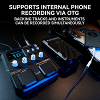 Pédale multi-effets pour guitare électrique NUX MG101, batterie rechargeable intégrée, construction ABS+Métal, matériau plastique, vente en gros