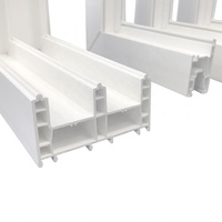 Meilleur prix profilé de fenêtre en pvc blanc de haute qualité profilés en plastique de cadre de porte upvc