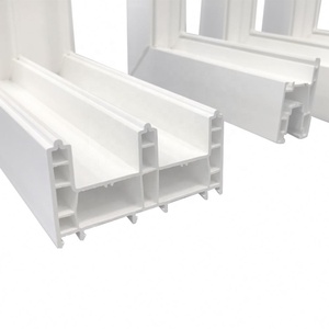 Meilleur prix profilé de fenêtre en pvc blanc de haute qualité profilés en plastique de cadre de porte upvc - Product Image 4