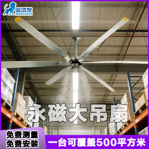 Industrial Ceiling <b>Fan</b> 54in Aluminum Alloy Blades Ball Bearing Axial <b>Fan</b> For Factory Warehouse Workshop Cooling - Product Image 5