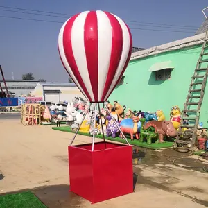 Air balloon sculpture Pop fiberglass air balloons sculpture party baby Hot air balloon sculpture for wedding decoration