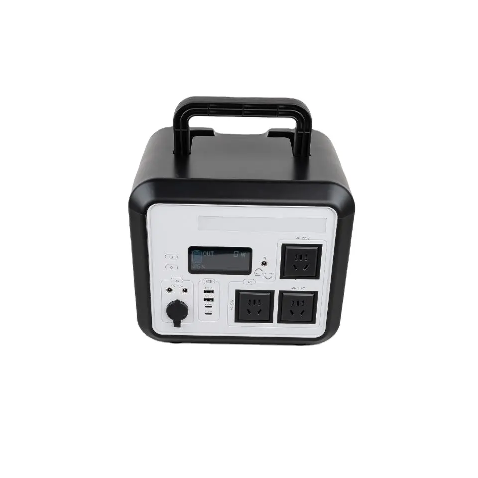 Outdoor 110v 220v 1200w High Capacity Camping Solar Mobile Bank Portable Power Station Generator