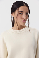 Pull-over en tricot personnalisé en coton alpaga et viscose, style raccoon, à manches longues, col roulé, doux et moelleux, pour femme - Vente chaude