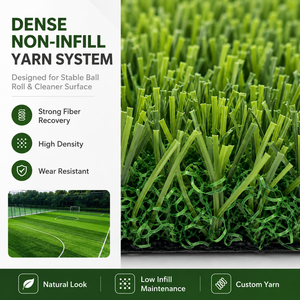 Césped Artificial sin Relleno para Fútbol, Césped Sintético para Cancha <span class=keywords><strong>de</strong></span> Fútbol Sala 5 contra 5, Suelo Deportivo para Interiores y Exteriores - Product Image 2