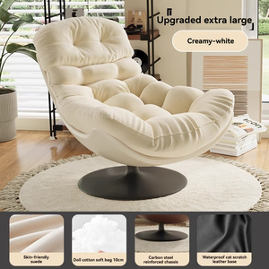 Poltrona Reclinabile Girevole <span class=keywords><strong>di</strong></span> Lusso a 360° Divano Lounge Moderno con <span class=keywords><strong>Design</strong></span> Ergonomico <span class=keywords><strong>per</strong></span> <span class=keywords><strong>Soggiorno</strong></span> - Product Image 4