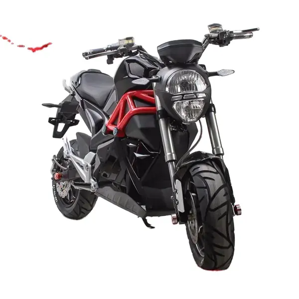 BON MARCHÉ 2000W puissant 2024 a duré conception à la mode rue moto électrique course moto de sport pour adulte