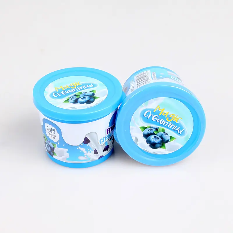 2023 New Kid Toys Butter Slime Stress Relief Milk Cream Chocolate Biscuits Cake Charms Puff Slime