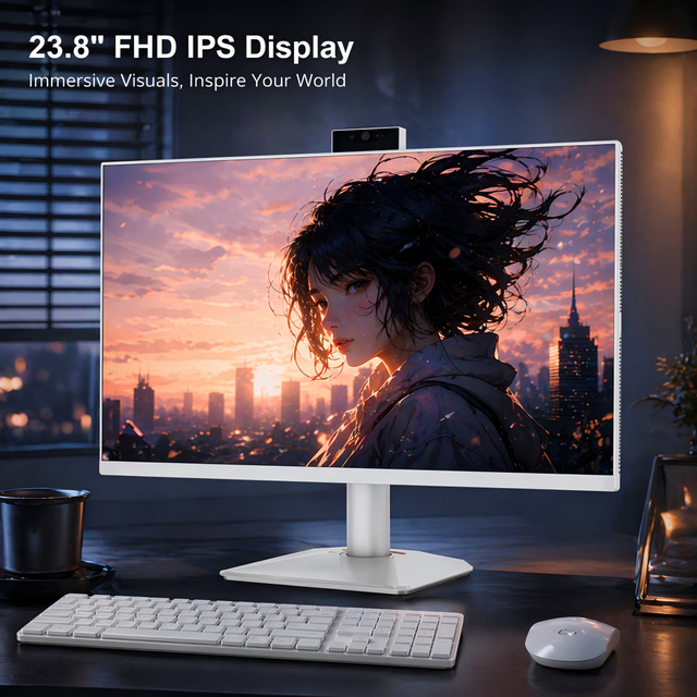 Hot Sale Factory 23.8 Inch Screen Core I5/I7 Win10/11 16GB/32GB RAM 512GB SSD Sports Video Gaming Computer All in One PC
