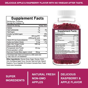 OEM Vinaigre de <span class=keywords><strong>cidre</strong></span> de <span class=keywords><strong>pomme</strong></span> 60 Gummies <span class=keywords><strong>Pomme</strong></span> aromatisée <span class=keywords><strong>pour</strong></span> la digestion Métabolisme GuT Santé Complément alimentaire - Product Image 6