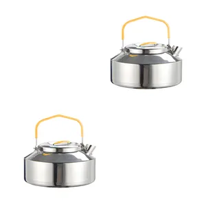 Hot Sale Stainless Steel Outdoor Kettle Coffee Pot Teapot Portable Camping Boiling Water Popular Stove Whistling