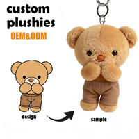 Boneka Beruang Pemadam Kebakaran Berkualitas Tinggi, Warna & Logo Dapat Disesuaikan, Isi Kapas PP, Mainan Souvenir Unisex