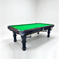 Table de billard d'intérieur haut de gamme PUSHIZHE, écologique, durable, personnalisable, avec pieds ronds pour usage domestique