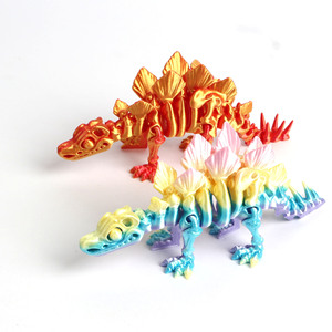 Squelette de dinosaure Triceratops Rex du Jurassic Century imprimé en 3D fait main, ornements en plastique unisexe, nouveaux jouets fantaisie, jouets en PP - Product Image 3